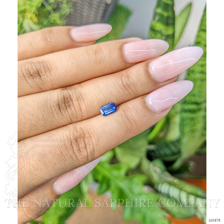 0.83 Ct. Blue Sapphire from Ceylon (Sri Lanka)