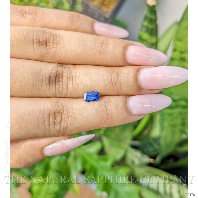 0.83 Ct. Blue Sapphire from Ceylon (Sri Lanka)