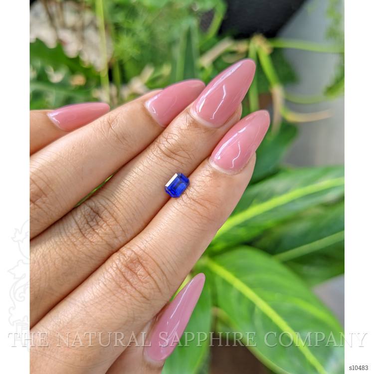 0.75 Ct. Blue Sapphire from Ceylon (Sri Lanka)
