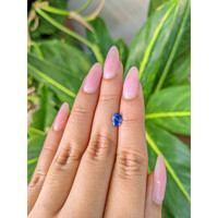 1.11 Ct. Blue Sapphire from Ceylon (Sri Lanka) Life Style