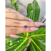 1.10 Ct. Blue Sapphire from Ceylon (Sri Lanka) Life Style