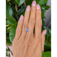 1.70 Ct. Violet Sapphire from Ceylon (Sri Lanka) Life Style