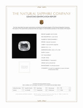 2.14 Ct. White Sapphire from Burma (Myanmar) Scan Report