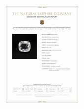 0.84 Ct. White Sapphire from Burma (Myanmar) Scan Report