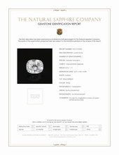 1.17 Ct. White Sapphire from Burma (Myanmar) Scan Report