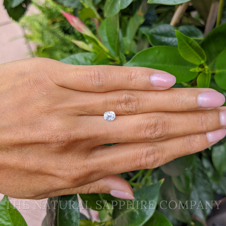 1.17 Ct. White Sapphire from Burma (Myanmar)