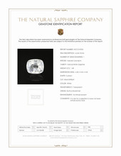 1.48 Ct. White Sapphire from Burma (Myanmar) Scan Report