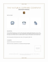 1.01 Ct. Sapphire from Burma (Myanmar) Appraisal