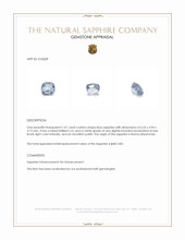 1.01 Ct. Blue Sapphire from Burma (Myanmar) Appraisal