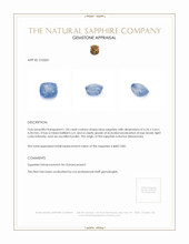 1.50 Ct. Sapphire from Burma (Myanmar) Appraisal