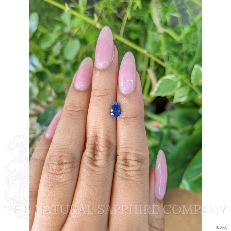 0.97 Ct. Blue Sapphire from Ceylon (Sri Lanka)
