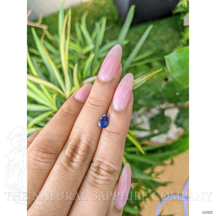 0.97 Ct. Blue Sapphire from Ceylon (Sri Lanka)