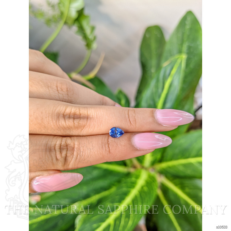 0.97 Ct. Blue Sapphire from Ceylon (Sri Lanka)