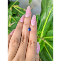 0.84 Ct. Blue Sapphire from Ceylon (Sri Lanka) Life Style