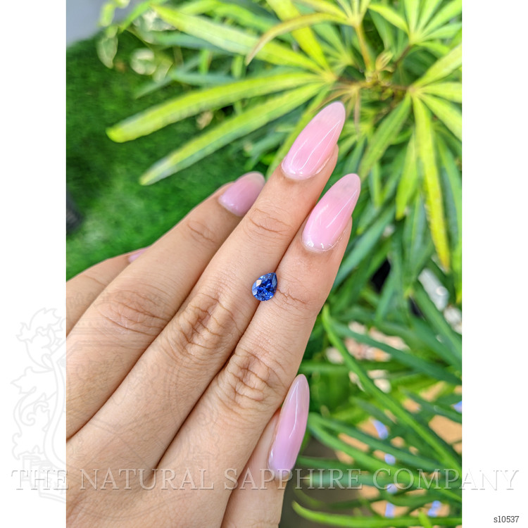 0.84 Ct. Blue Sapphire from Ceylon (Sri Lanka)