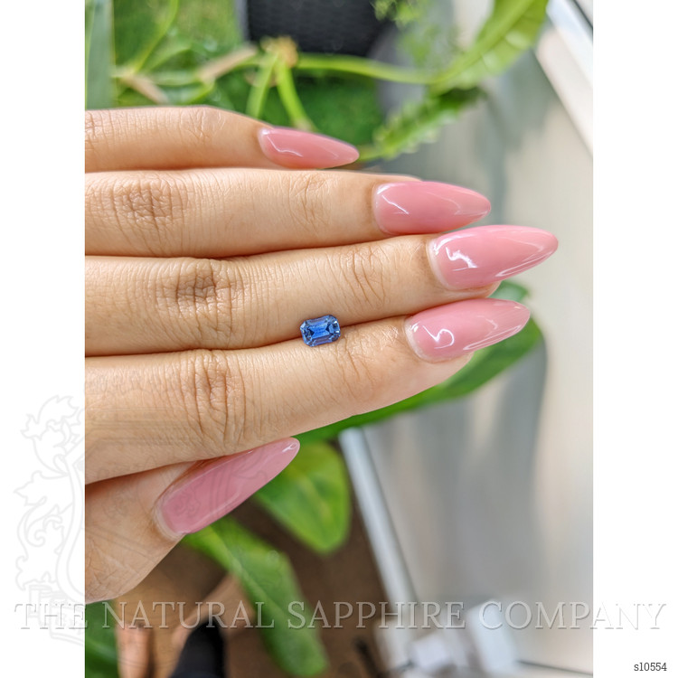 0.88 Ct. Blue Sapphire from Ceylon (Sri Lanka)
