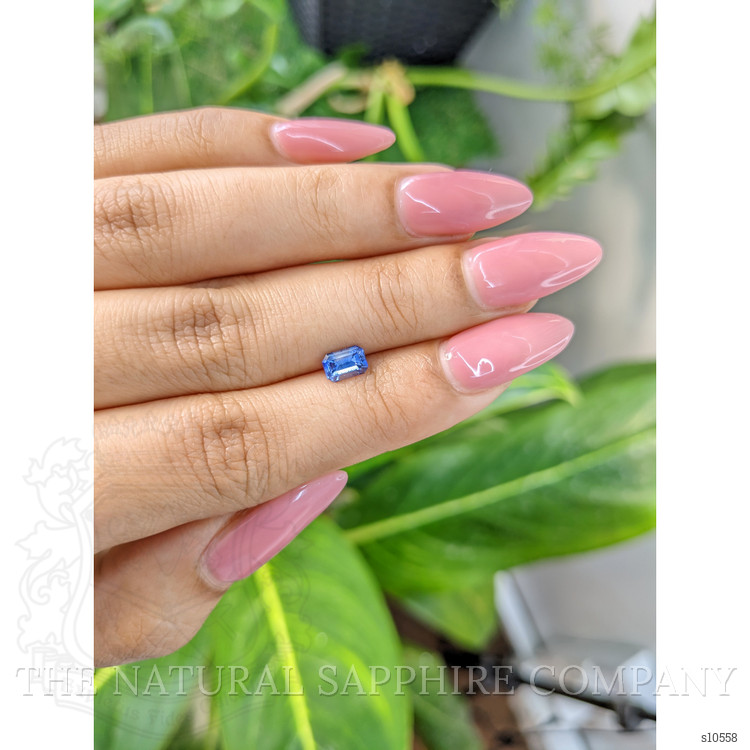 0.79 Ct. Blue Sapphire from Ceylon (Sri Lanka)