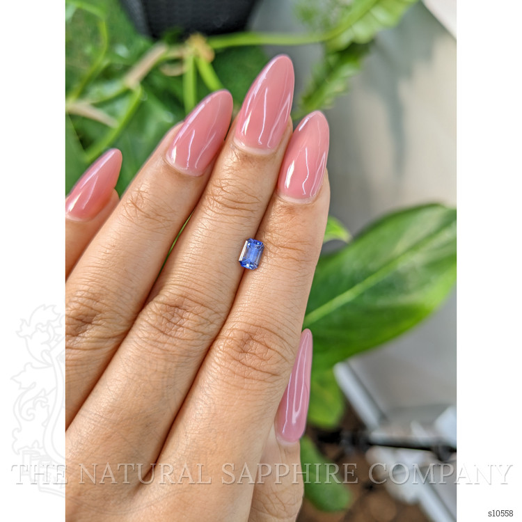 0.79 Ct. Blue Sapphire from Ceylon (Sri Lanka)