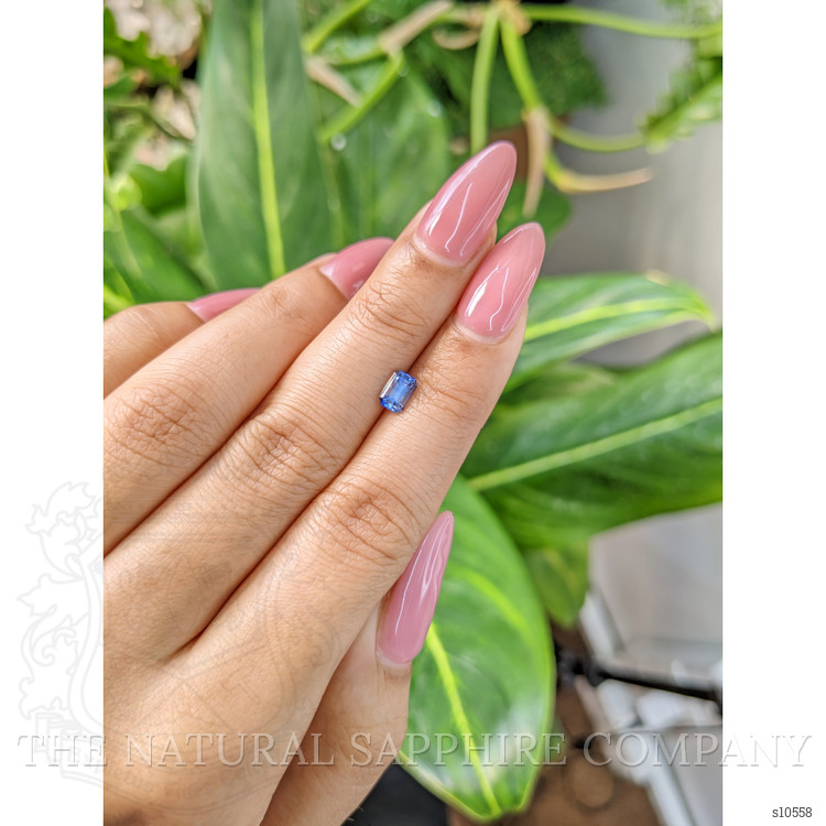 0.79 Ct. Blue Sapphire from Ceylon (Sri Lanka)