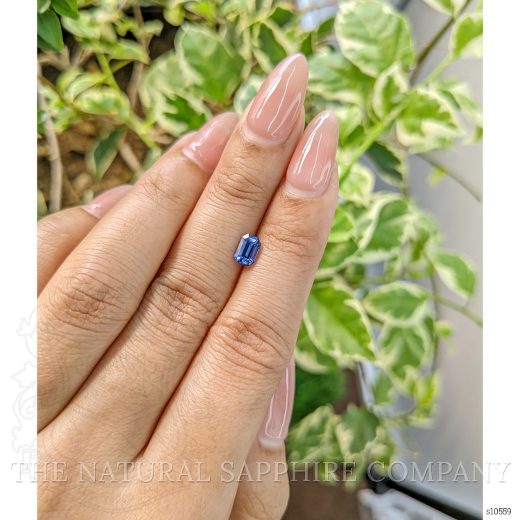 0.84 Ct. Blue Sapphire from Ceylon (Sri Lanka)