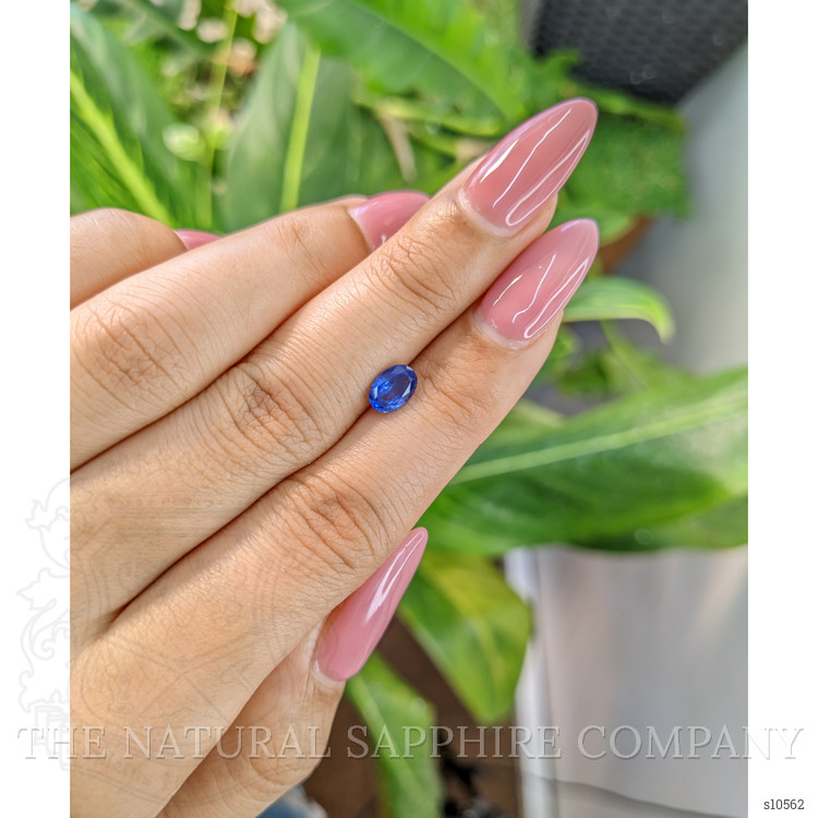 0.88 Ct. Blue Sapphire from Ceylon (Sri Lanka)