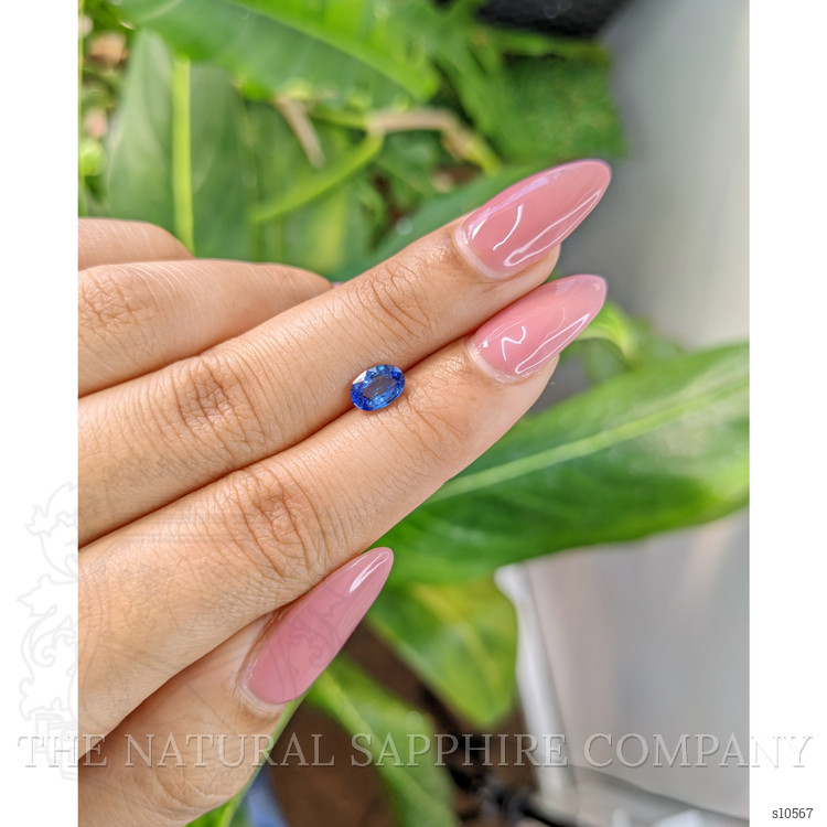 0.94 Ct. Blue Sapphire from Ceylon (Sri Lanka)