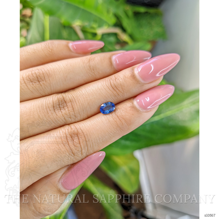 0.94 Ct. Blue Sapphire from Ceylon (Sri Lanka)
