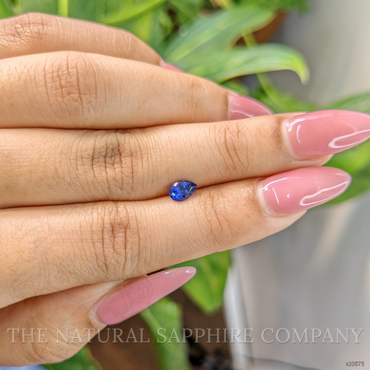 0.64 Ct. Purplish Blue Sapphire from Ceylon (Sri Lanka)
