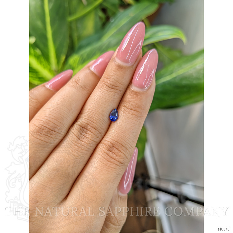 0.64 Ct. Purplish Blue Sapphire from Ceylon (Sri Lanka)