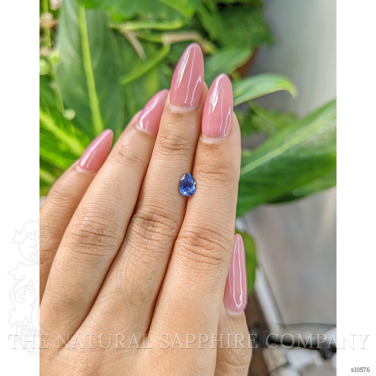 0.77 Ct. Blue Sapphire from Ceylon (Sri Lanka)