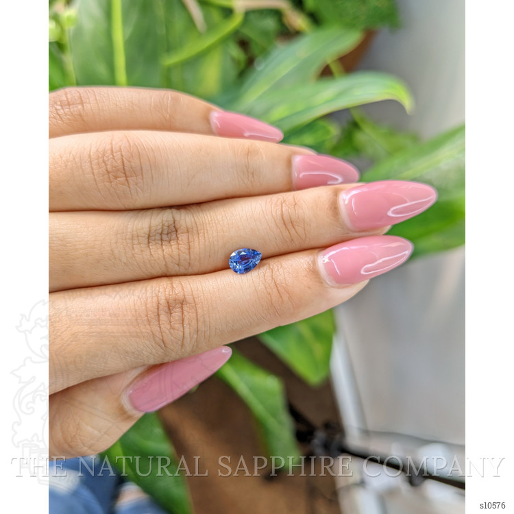 0.77 Ct. Blue Sapphire from Ceylon (Sri Lanka)