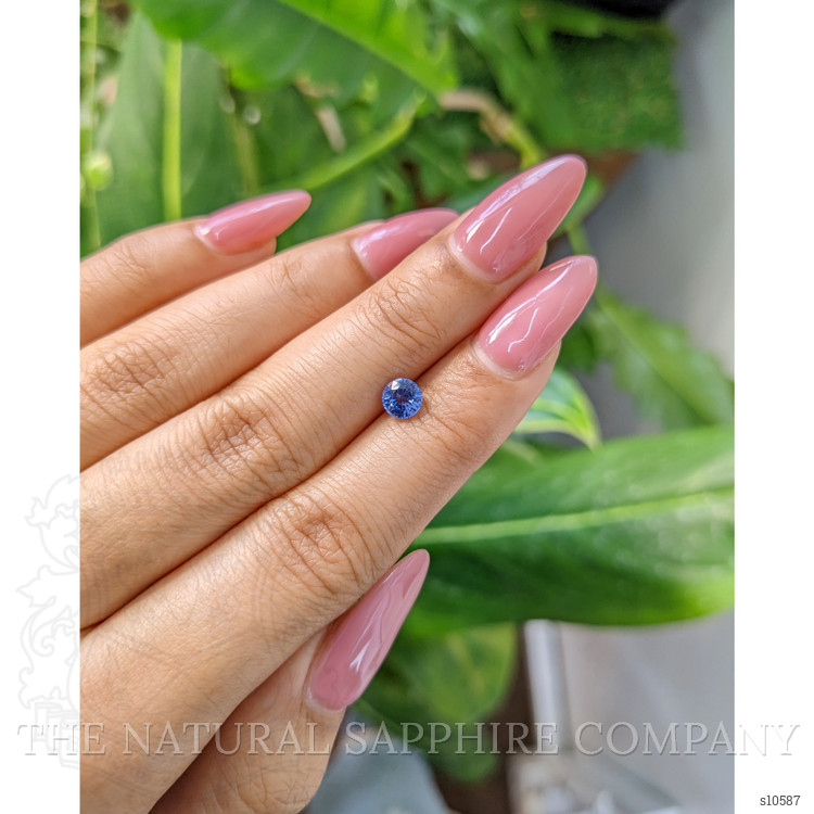 0.74 Ct. Blue Sapphire from Ceylon (Sri Lanka)