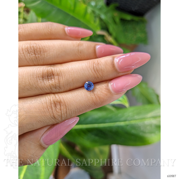 0.74 Ct. Blue Sapphire from Ceylon (Sri Lanka)