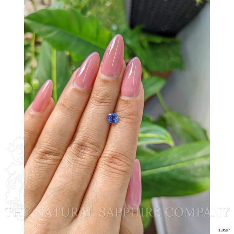 0.74 Ct. Blue Sapphire from Ceylon (Sri Lanka)