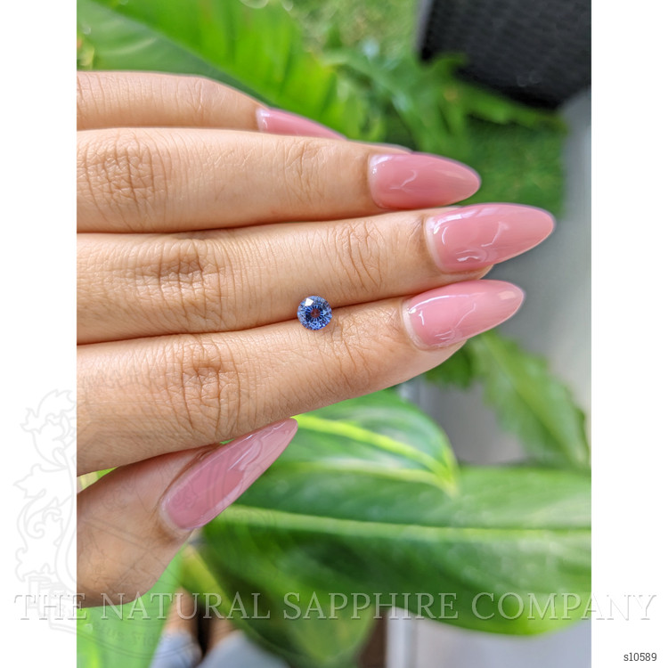 0.71 Ct. Blue Sapphire from Ceylon (Sri Lanka)