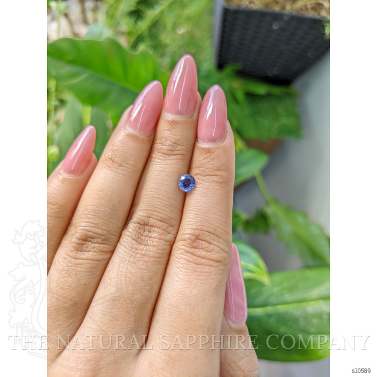0.71 Ct. Blue Sapphire from Ceylon (Sri Lanka)