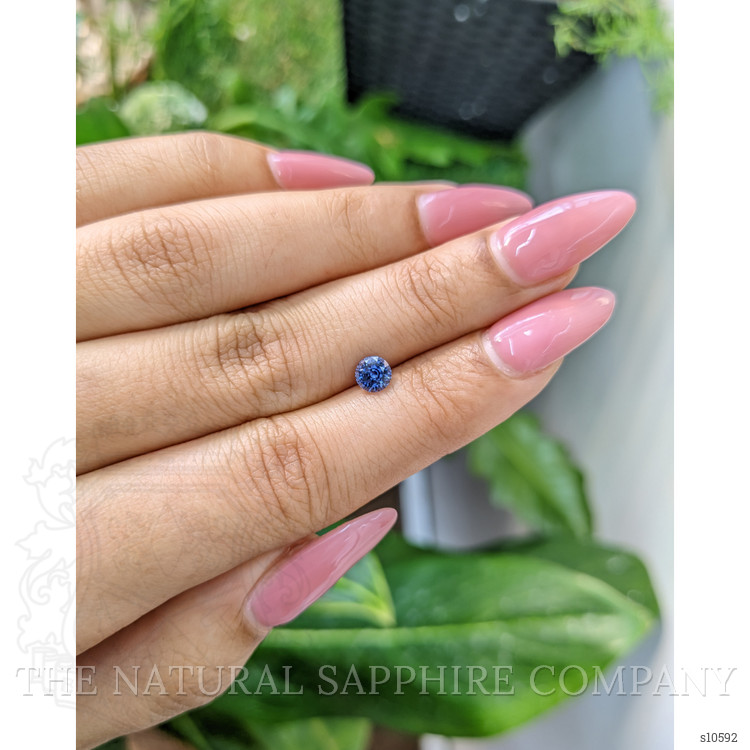 0.67 Ct. Blue Sapphire from Ceylon (Sri Lanka)