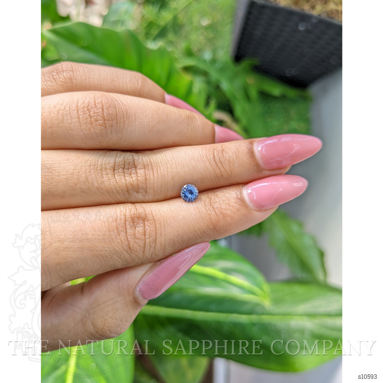 0.59 Ct. Blue Sapphire from Ceylon (Sri Lanka)