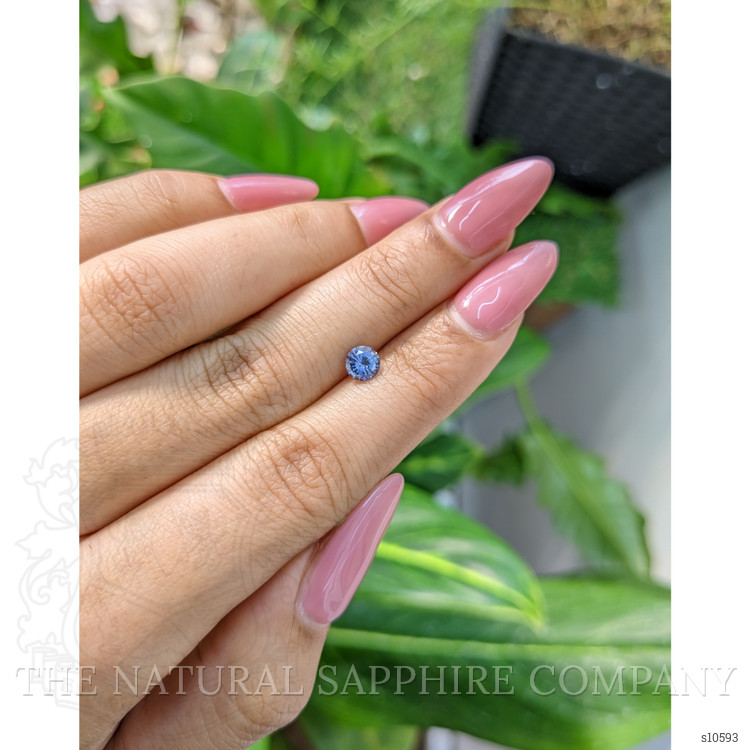 0.59 Ct. Blue Sapphire from Ceylon (Sri Lanka)
