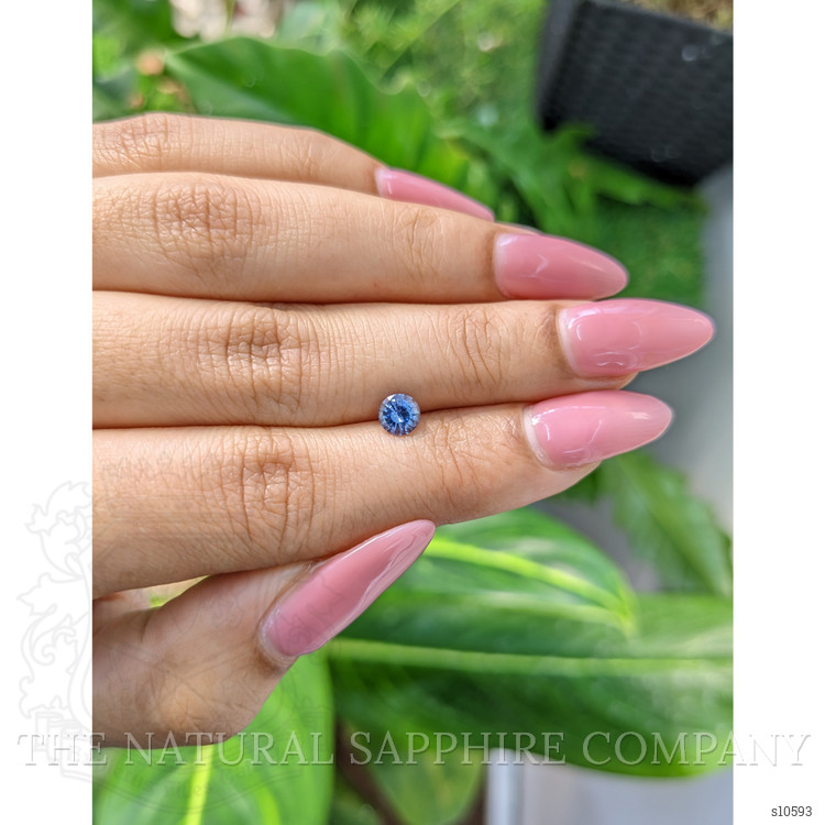 0.59 Ct. Blue Sapphire from Ceylon (Sri Lanka)