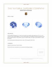 0.77 Ct. Sapphire from Ceylon (Sri Lanka) Appraisal
