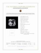 1.12 Ct. White Sapphire from Ceylon (Sri Lanka) Scan Report