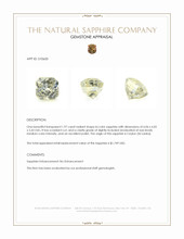 1.97 Ct. Bi Color Sapphire from Ceylon (Sri Lanka) Appraisal