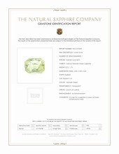 1.73 Ct. Yellowish Green Sapphire from Ceylon (Sri Lanka) Scan Report