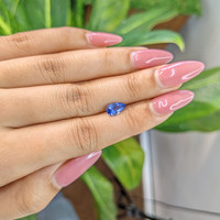 1.20 Ct. Blue Sapphire from Ceylon (Sri Lanka) Life Style