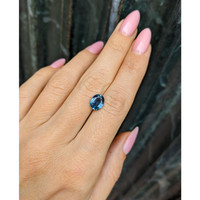 2.27 Ct. Greenish Blue Sapphire from Ceylon (Sri Lanka) Life Style