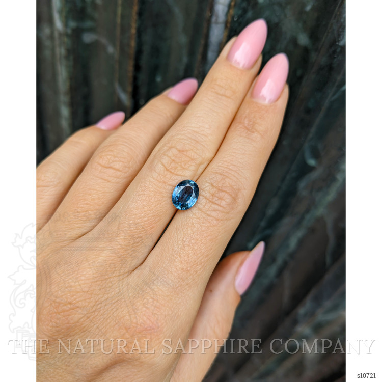 2.27 Ct. Greenish Blue Sapphire from Ceylon (Sri Lanka)
