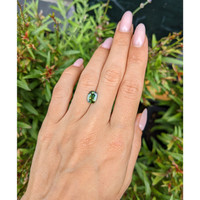 1.85 Ct. Bluish Green Sapphire from Ceylon (Sri Lanka) Life Style