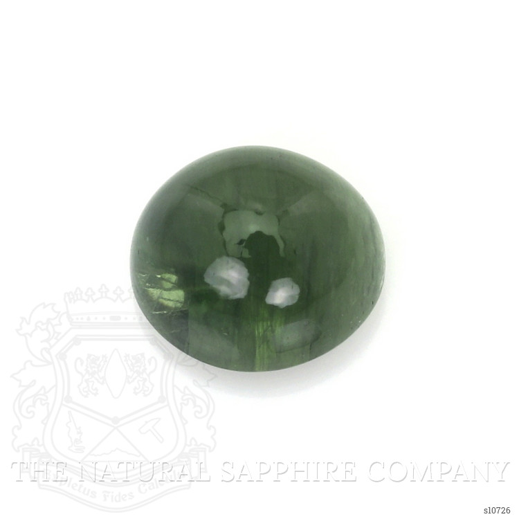 2.75 Ct. Green Cabochon Sapphire from Ceylon (Sri Lanka)