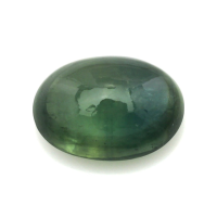 2.35 Ct. Green Cabochon Sapphire from Ceylon (Sri Lanka) Video